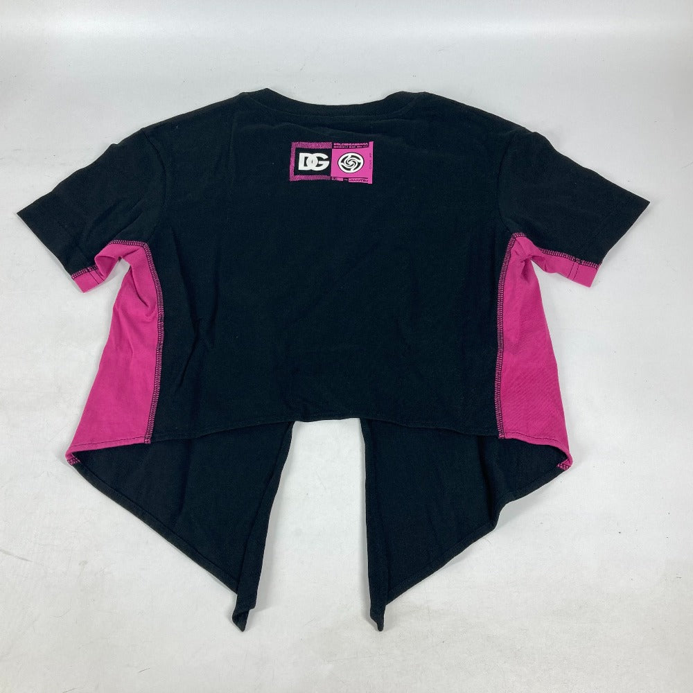 DOLCE&GABBANA Short sleeve T-shirt cotton black Jujutsu Kaisen Cropped T-shirt Zen'in Maki Women 36 Used Authentic