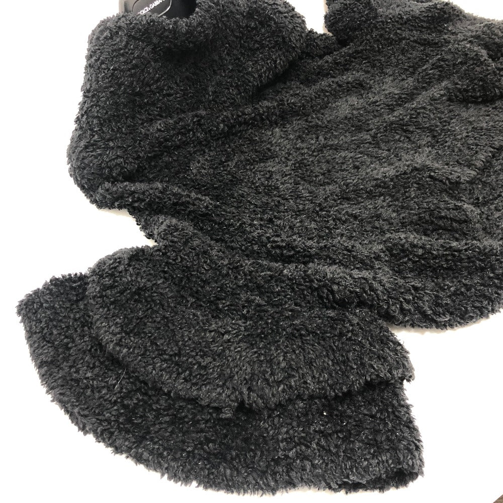 DOLCE&GABBANA poncho wool black Women Used Authentic