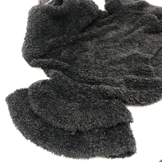 DOLCE&GABBANA poncho wool black Women Used Authentic