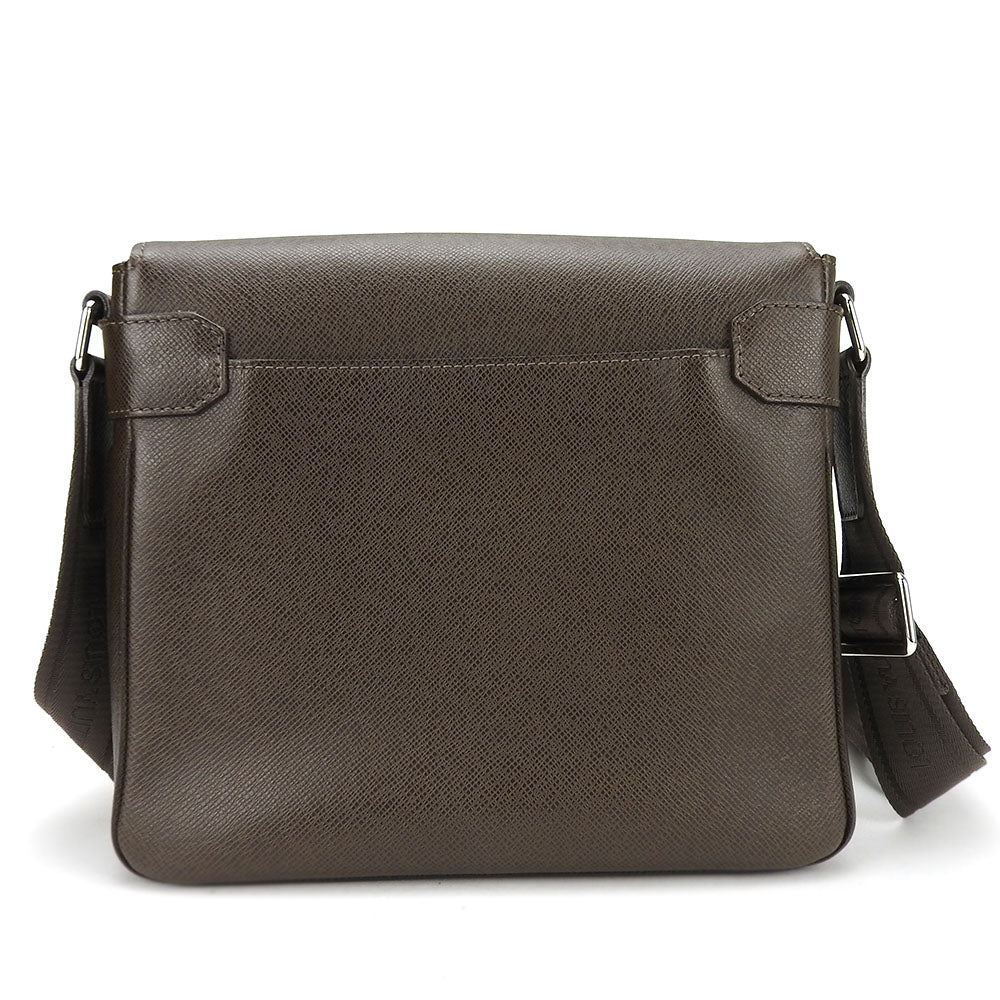 LOUIS VUITTON Shoulder Bag M32778 Taiga Brown Roman PM mens Used Authentic