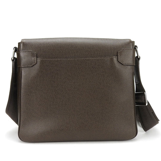 LOUIS VUITTON Shoulder Bag M32778 Taiga Brown Roman PM mens Used Authentic