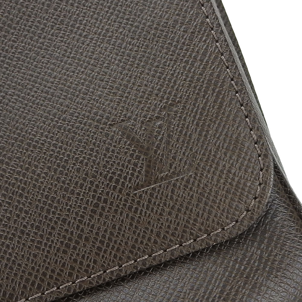 LOUIS VUITTON Shoulder Bag M32778 Taiga Brown Roman PM mens Used Authentic