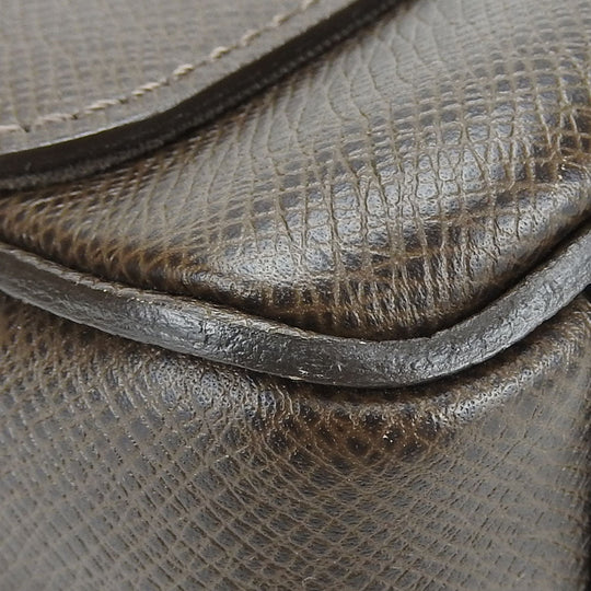 LOUIS VUITTON Shoulder Bag M32778 Taiga Brown Roman PM mens Used Authentic