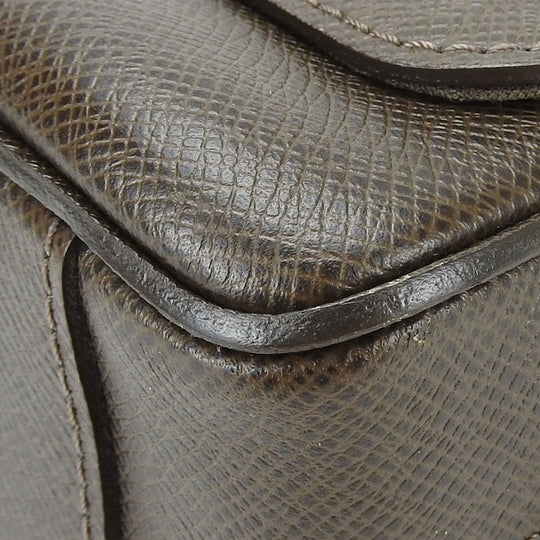 LOUIS VUITTON Shoulder Bag M32778 Taiga Brown Roman PM mens Used Authentic