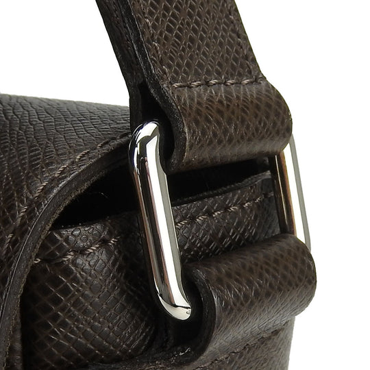 LOUIS VUITTON Shoulder Bag M32778 Taiga Brown Roman PM mens Used Authentic