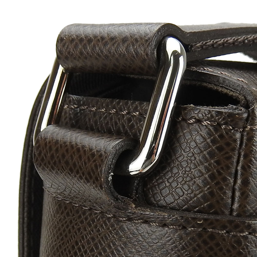 LOUIS VUITTON Shoulder Bag M32778 Taiga Brown Roman PM mens Used Authentic