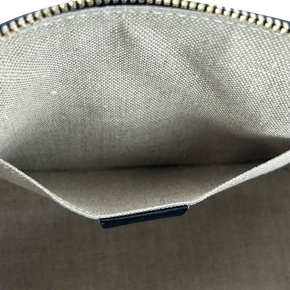 GUCCI Handbag 449654 leather black Micro Guccisima Women Used Authentic