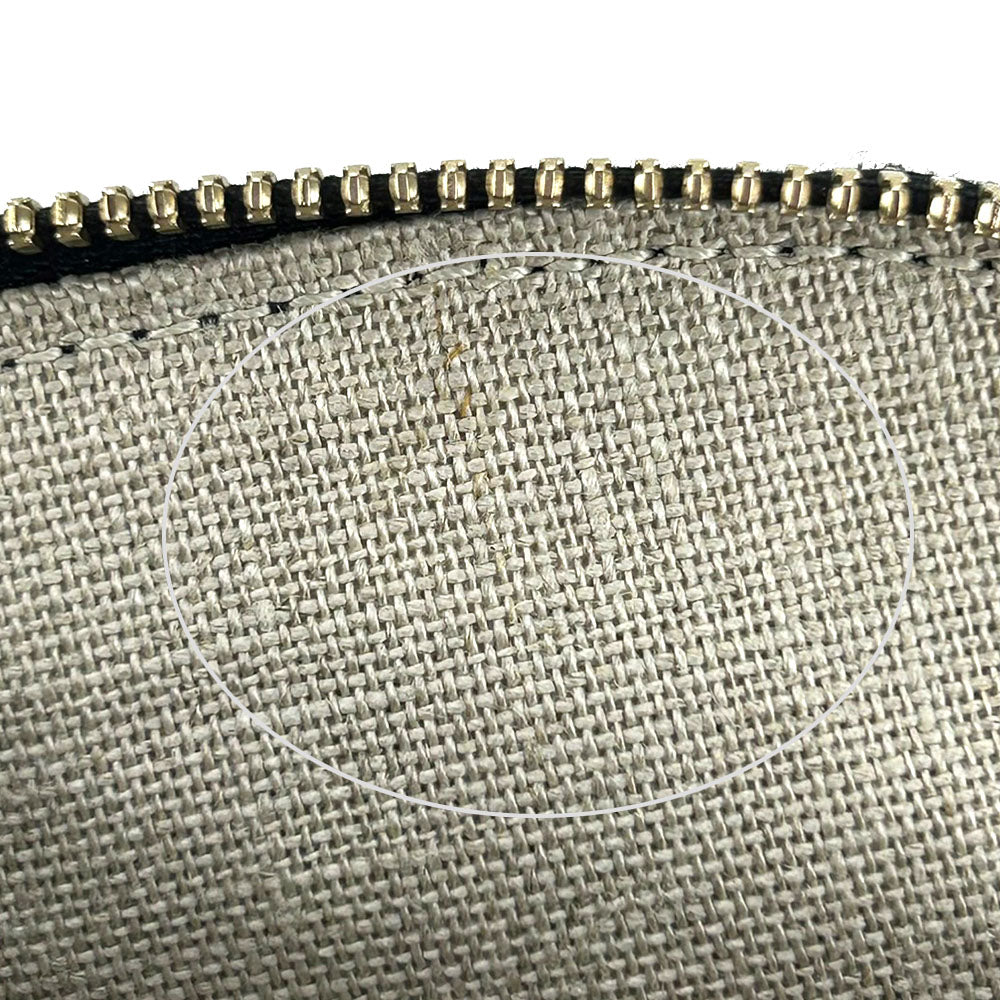 GUCCI Handbag 449654 leather black Micro Guccisima Women Used Authentic