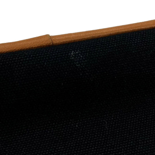 HERMES Pouch canvas black Bored pouch unisex(Unisex) Used Authentic