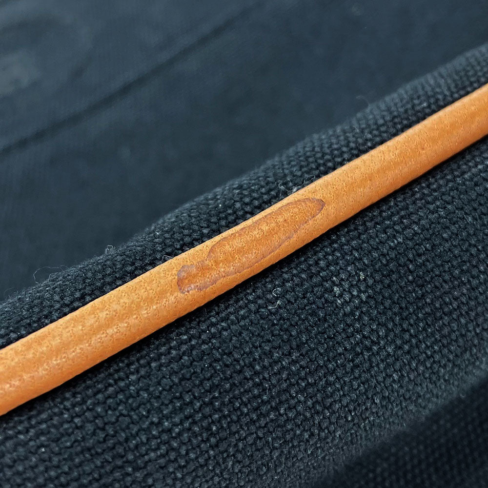 HERMES Pouch canvas black Bored pouch unisex(Unisex) Used Authentic