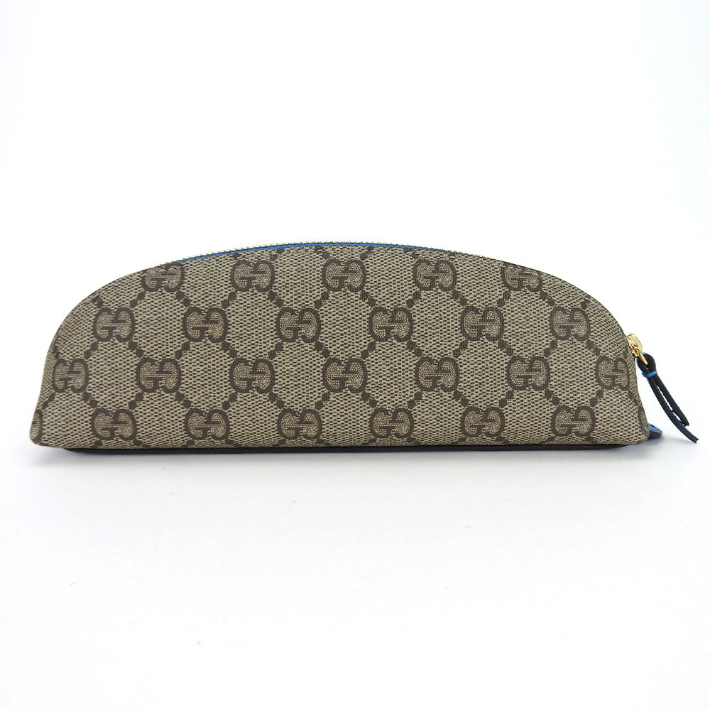 GUCCI pencil case 662129 PVC beige GG Supreme unisex(Unisex) Used Authentic