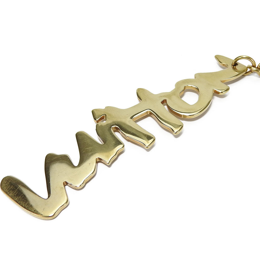 LOUIS VUITTON key ring M65765 Metal, Plastic gold Bijou Sac Graffiti unisex(Unisex) Used Authentic