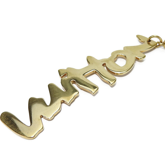 LOUIS VUITTON key ring M65765 Metal, Plastic gold Bijou Sac Graffiti unisex(Unisex) Used Authentic
