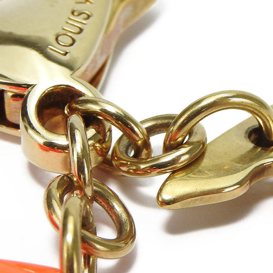 LOUIS VUITTON key ring M65765 Metal, Plastic gold Bijou Sac Graffiti unisex(Unisex) Used Authentic
