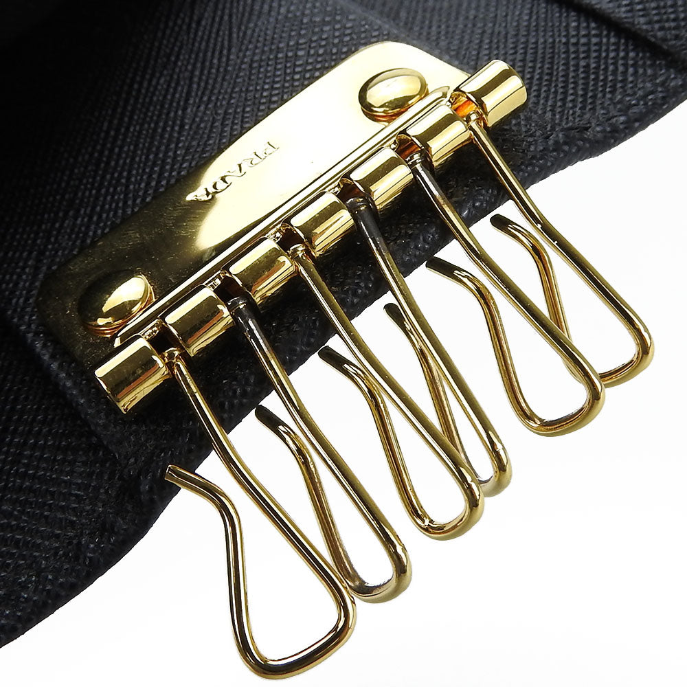 PRADA Key case Key holder  1PG222 Safiano NERO Safiano