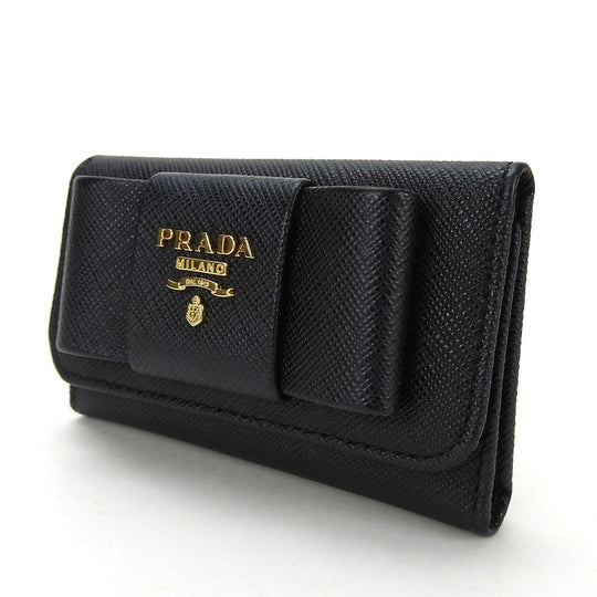 PRADA Key case Key holder  1PG222 Safiano NERO Safiano