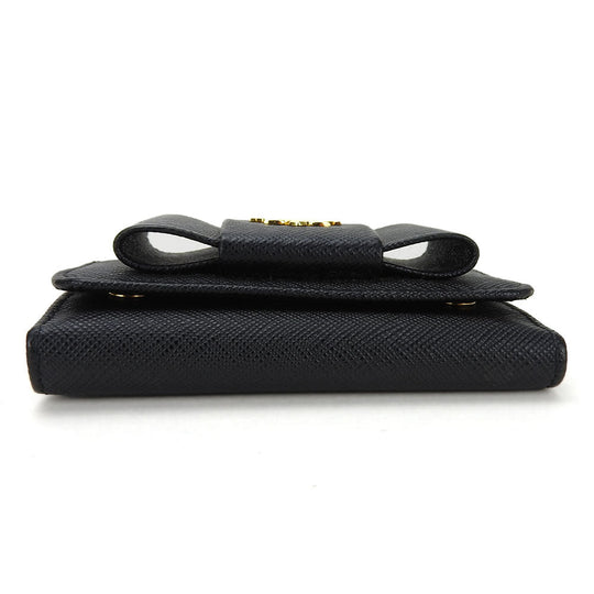 PRADA Key case Key holder  1PG222 Safiano NERO Safiano