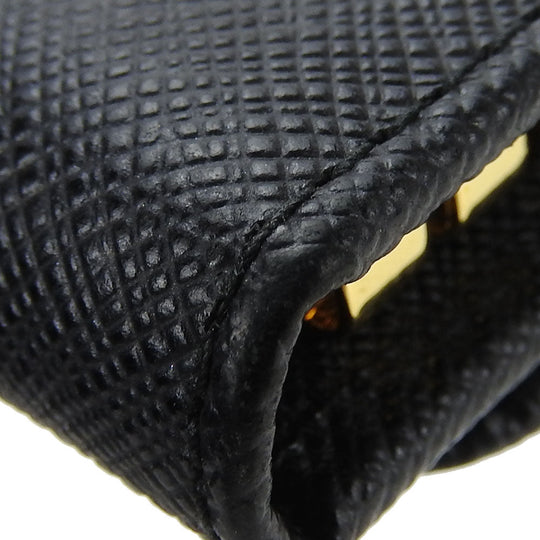PRADA Key case Key holder  1PG222 Safiano NERO Safiano
