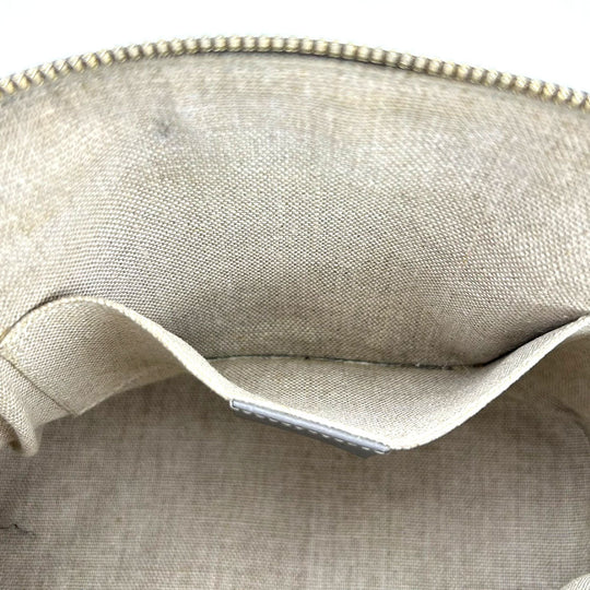 GUCCI Handbag 449654 leather gray Micro Guccisima Women Used Authentic