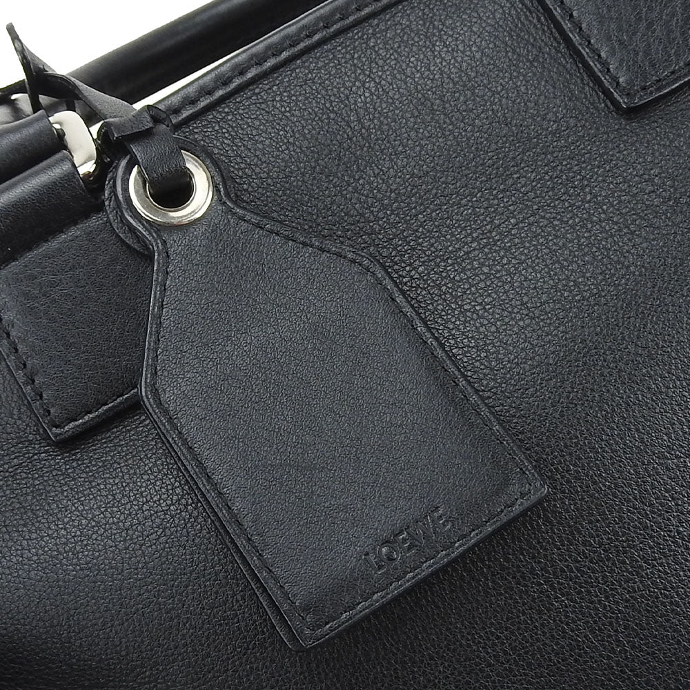 LOEWE Handbag leather black Americana 28 Women Used Authentic
