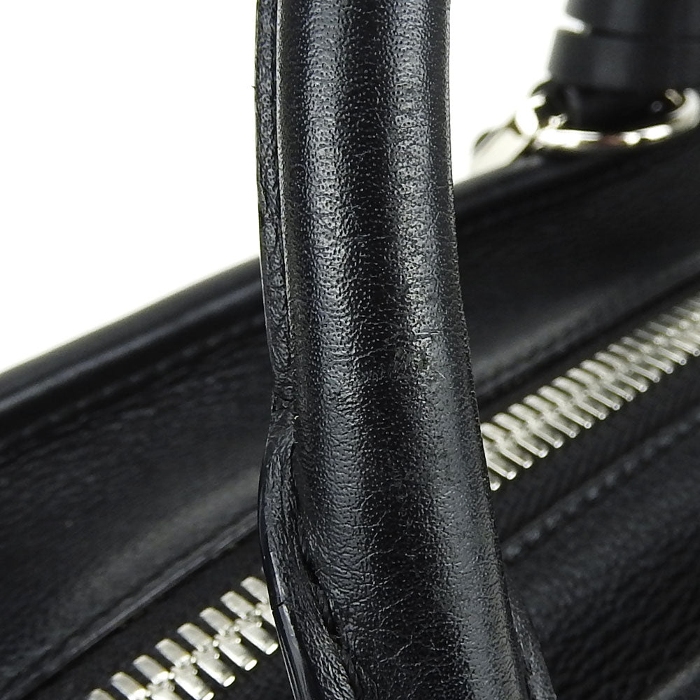LOEWE Handbag leather black Americana 28 Women Used Authentic