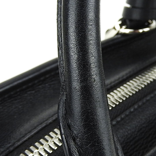 LOEWE Handbag leather black Americana 28 Women Used Authentic