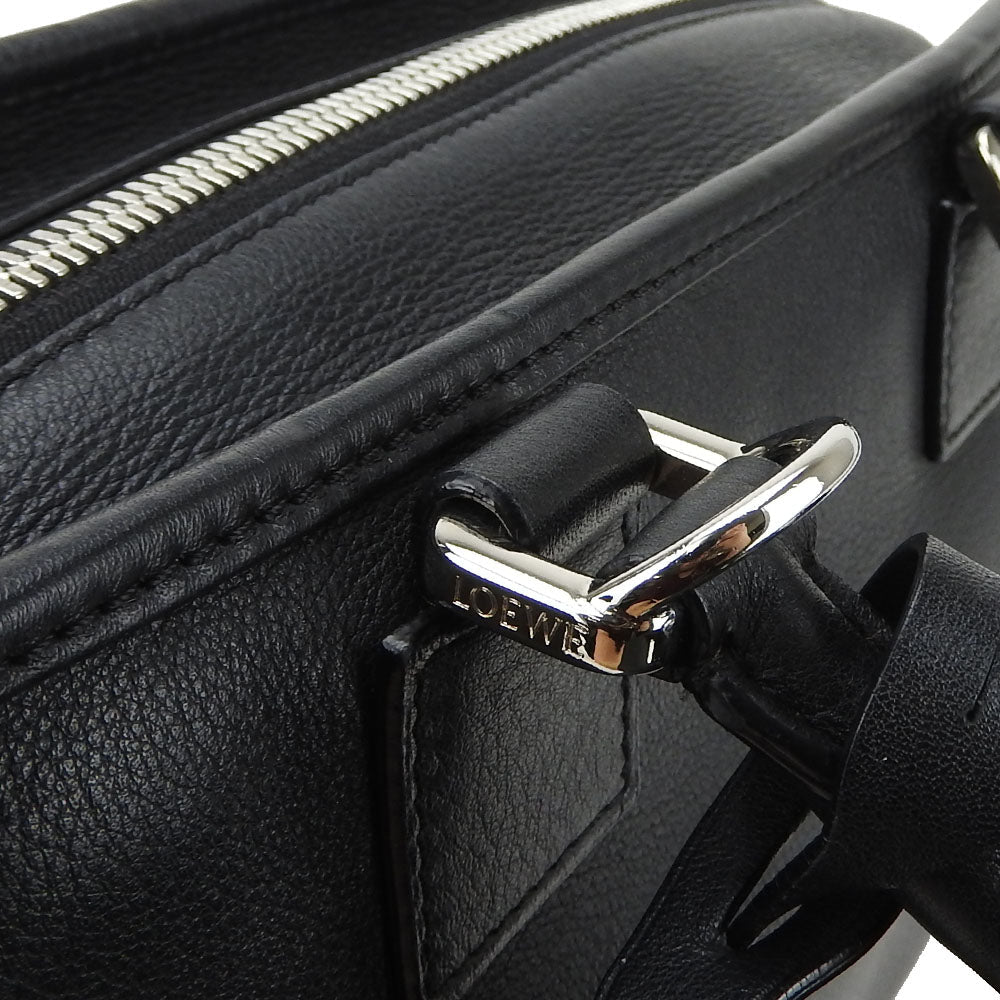 LOEWE Handbag leather black Americana 28 Women Used Authentic
