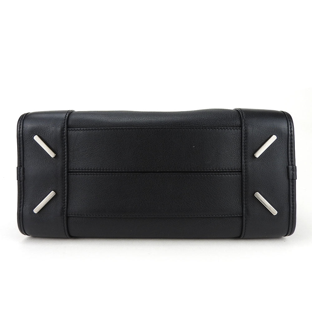 LOEWE Handbag leather black Americana 28 Women Used Authentic