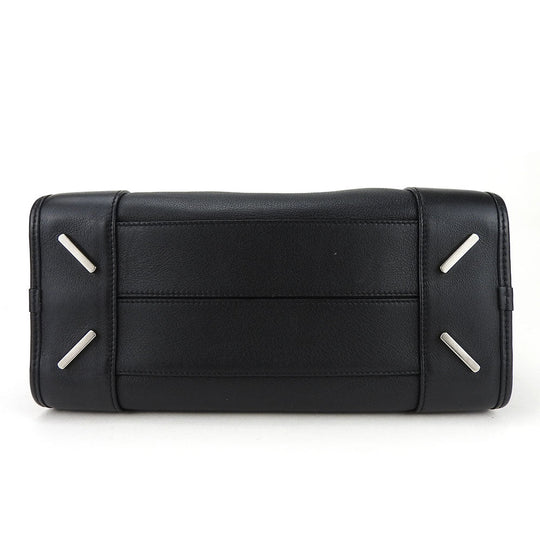 LOEWE Handbag leather black Americana 28 Women Used Authentic