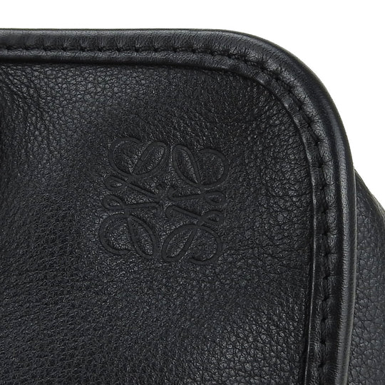 LOEWE Handbag leather black Americana 28 Women Used Authentic