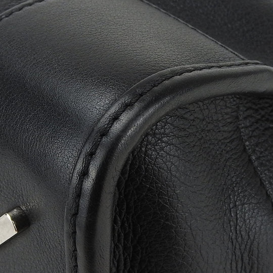 LOEWE Handbag leather black Americana 28 Women Used Authentic