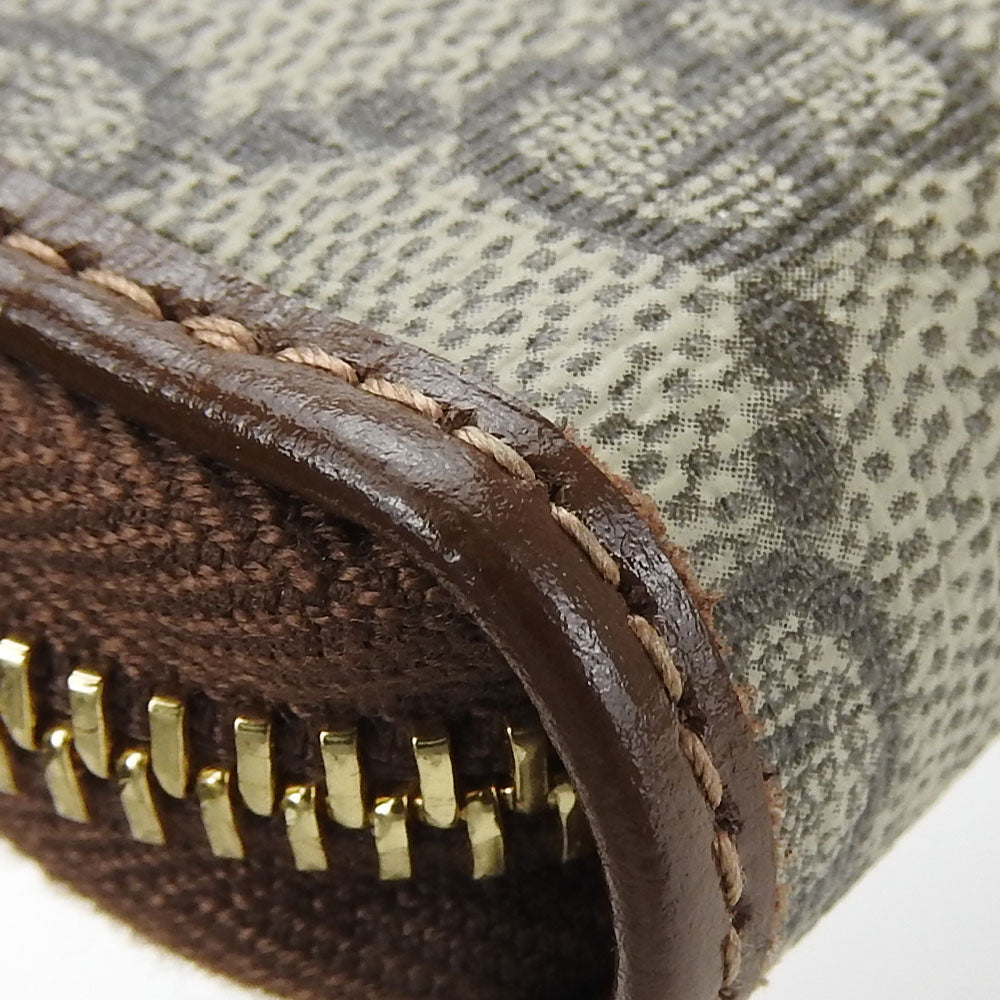 GUCCI Long Wallet Purse 673003 GG Supreme Canvas beige Interlocking G Women Used Authentic