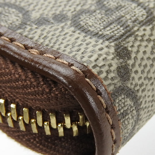 GUCCI Long Wallet Purse 673003 GG Supreme Canvas beige Interlocking G Women Used Authentic