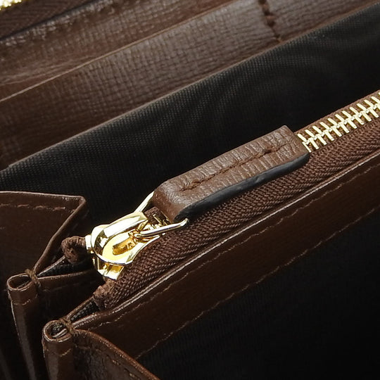 GUCCI Long Wallet Purse 673003 GG Supreme Canvas beige Interlocking G Women Used Authentic