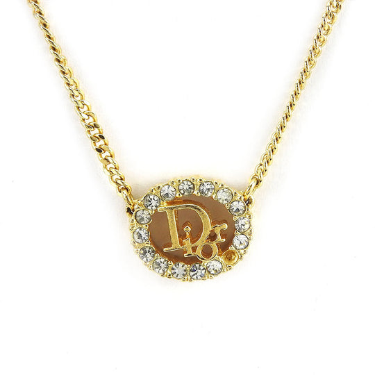 Christian Dior Necklace metal gold Women Used Authentic