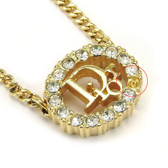Christian Dior Necklace metal gold Women Used Authentic
