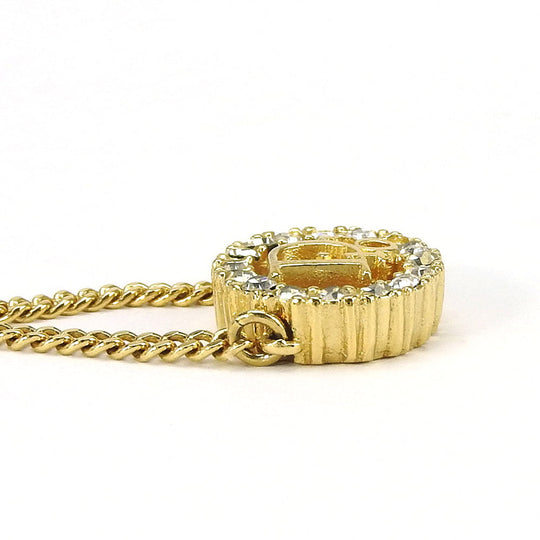 Christian Dior Necklace metal gold Women Used Authentic
