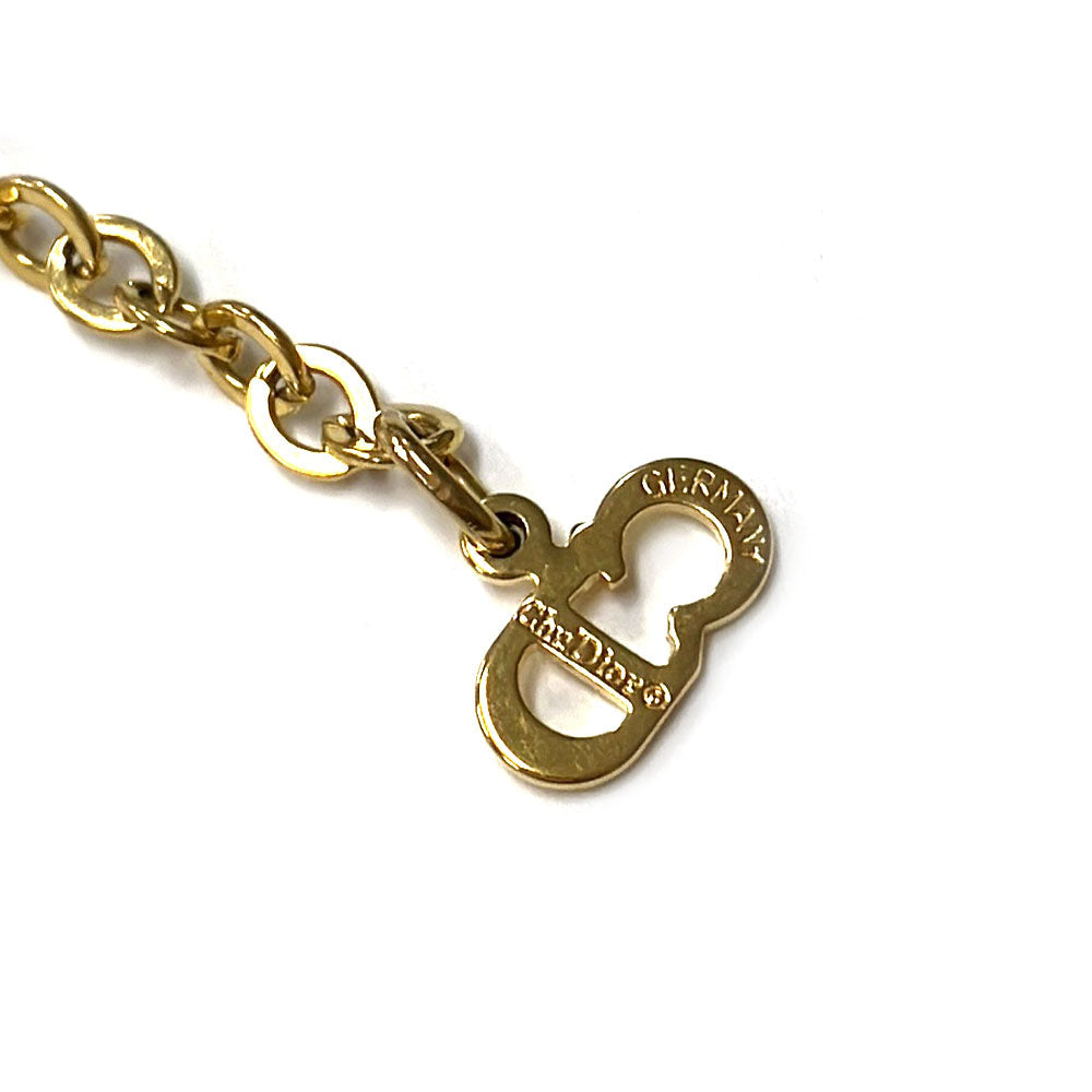 Christian Dior Necklace metal gold Women Used Authentic