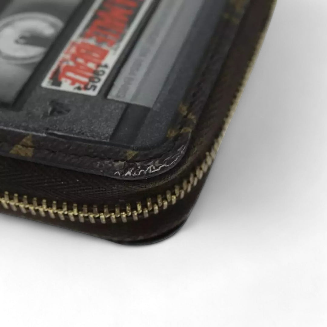 Louis Vuitton Monogram Zippy Coin Purse Wallet Brown Cassette Print