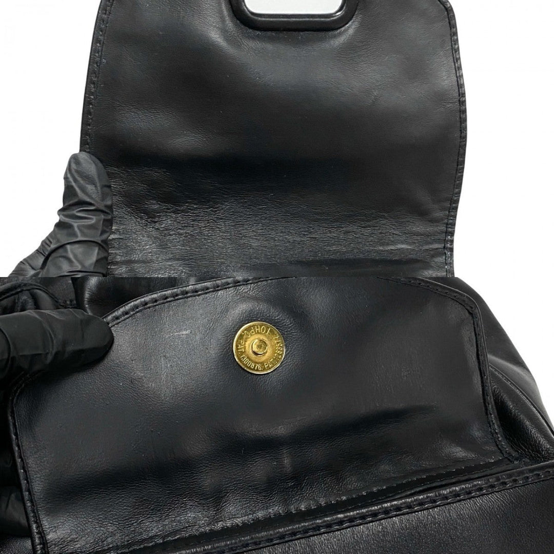 BOTTEGAVENETA Backpack leather black INTRECCIATO