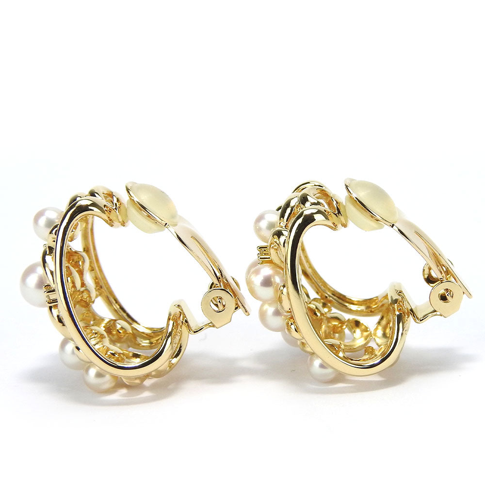 TASAKI Earring 18K Yellow Gold, Pearl, Diamond Yellow Gold Women Used Authentic