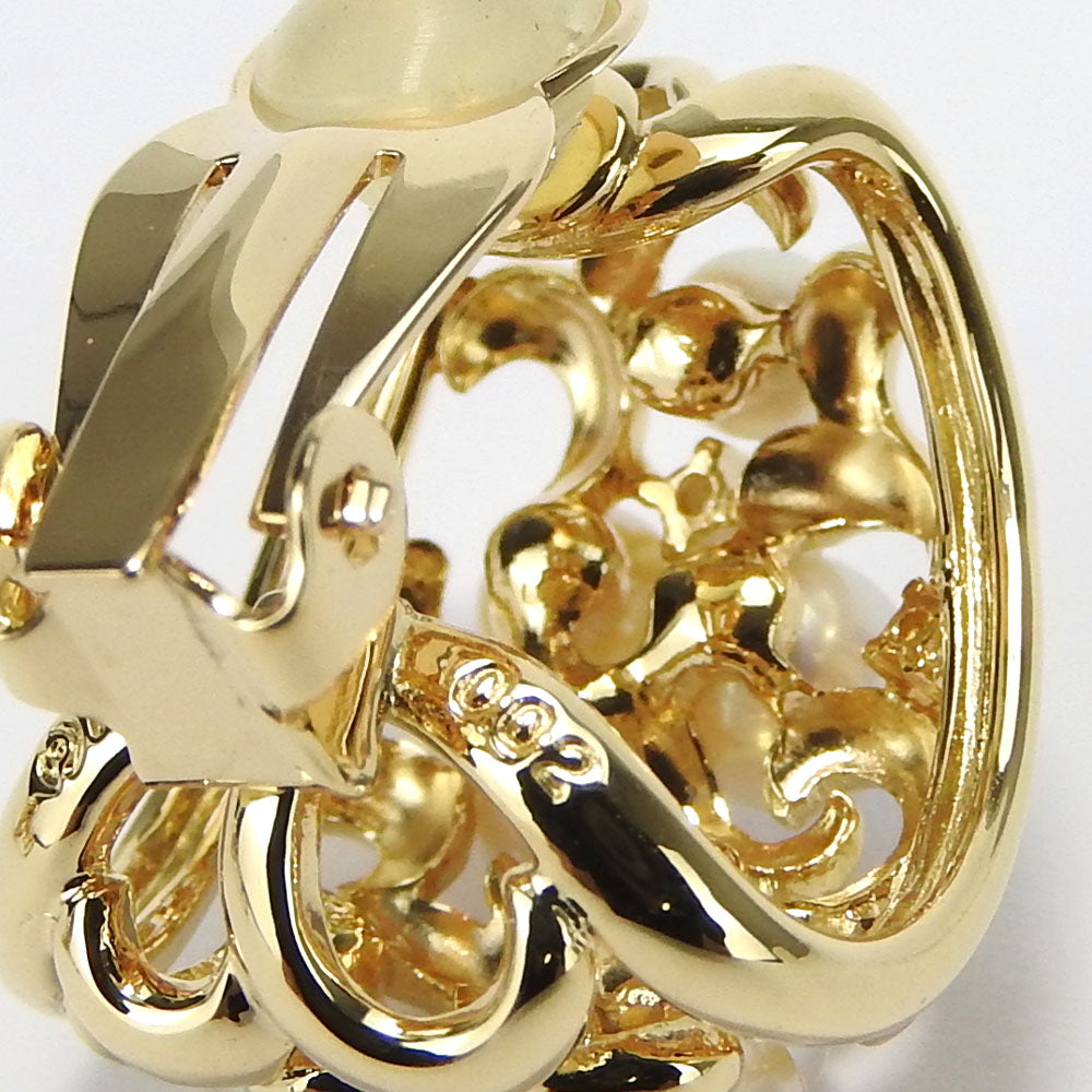 TASAKI Earring 18K Yellow Gold, Pearl, Diamond Yellow Gold Women Used Authentic