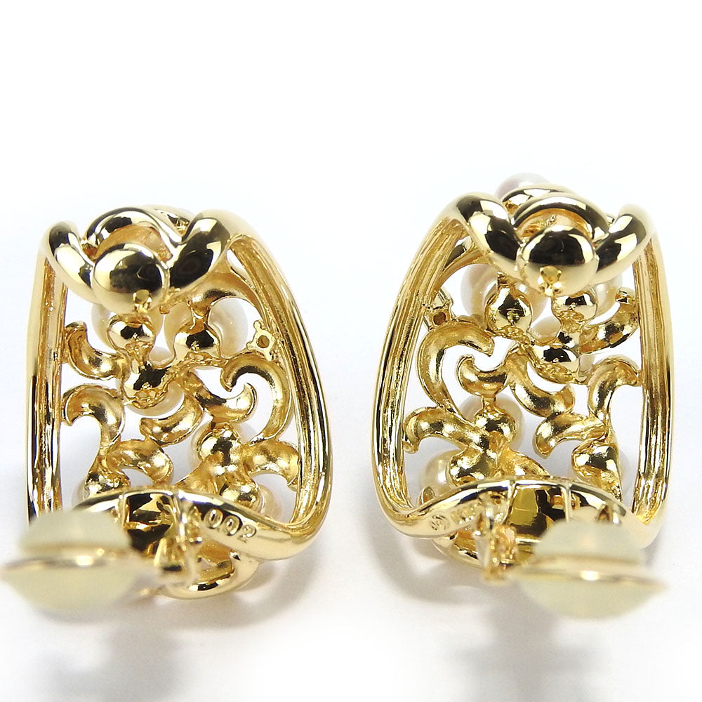 TASAKI Earring 18K Yellow Gold, Pearl, Diamond Yellow Gold Women Used Authentic