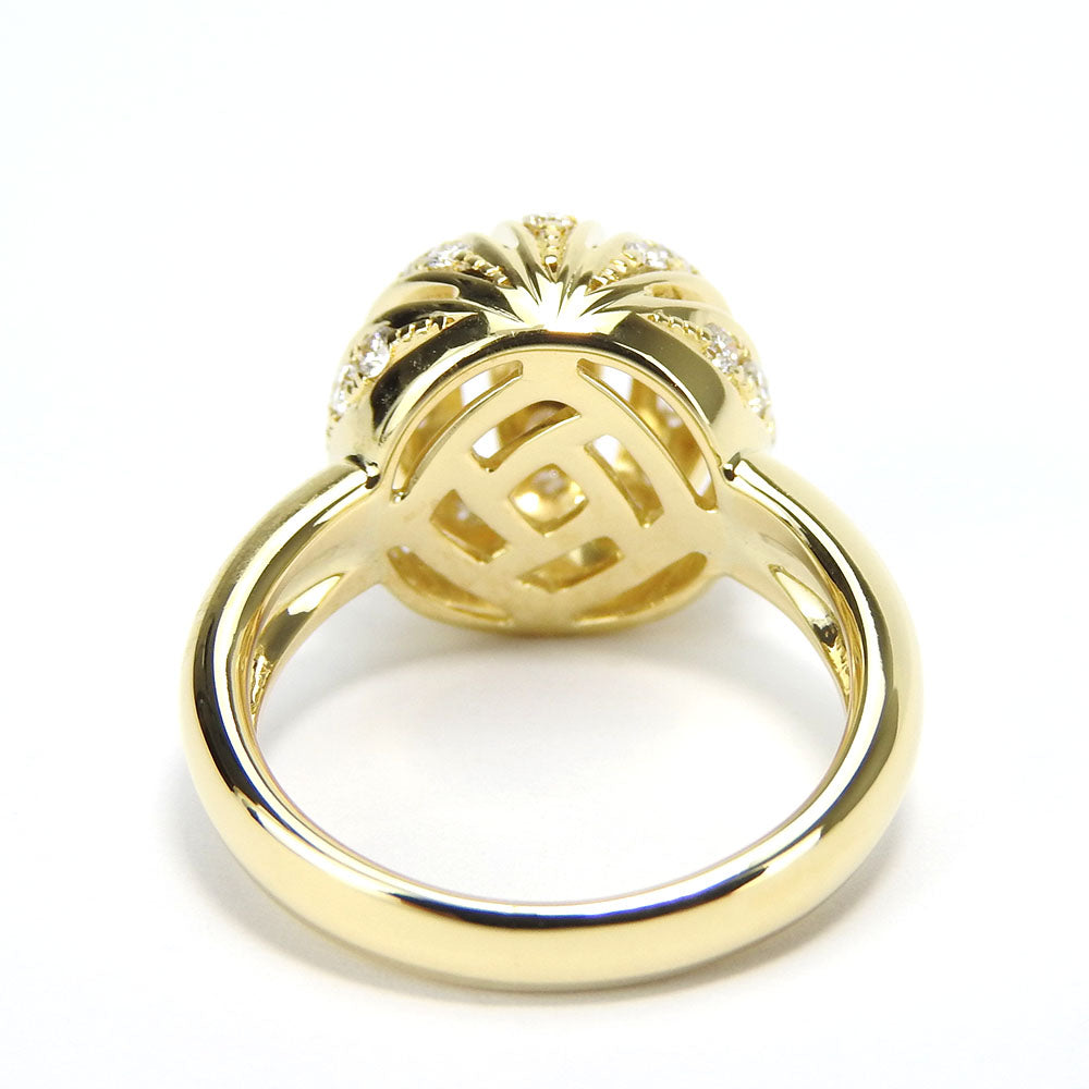 TASAKI Ring K18 Yellow Gold, Diamond Yellow Gold Women Used Authentic