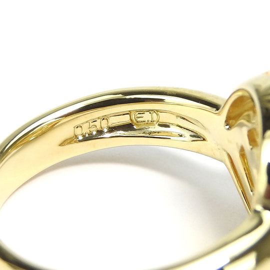 TASAKI Ring K18 Yellow Gold, Diamond Yellow Gold Women Used Authentic