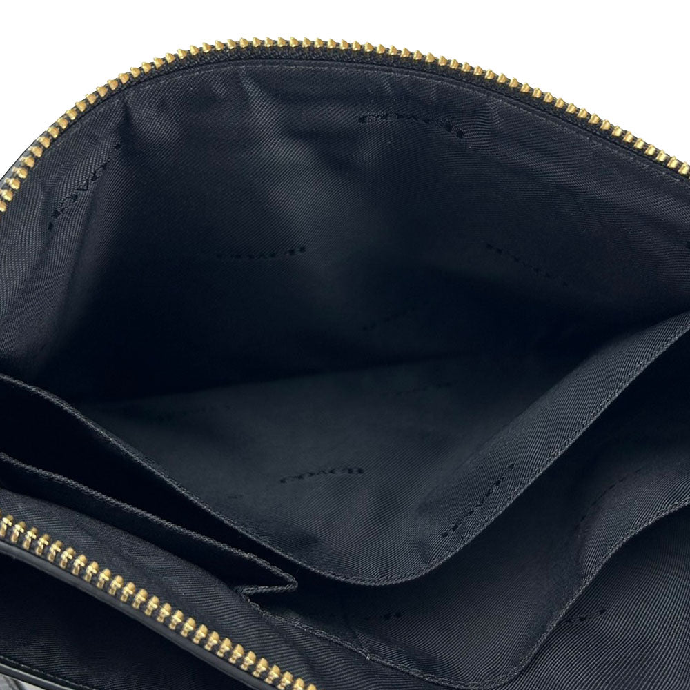 COACH Shoulder Bag 63929 leather black Women Used Authentic