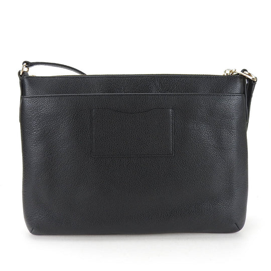 COACH Shoulder Bag 63929 leather black Women Used Authentic