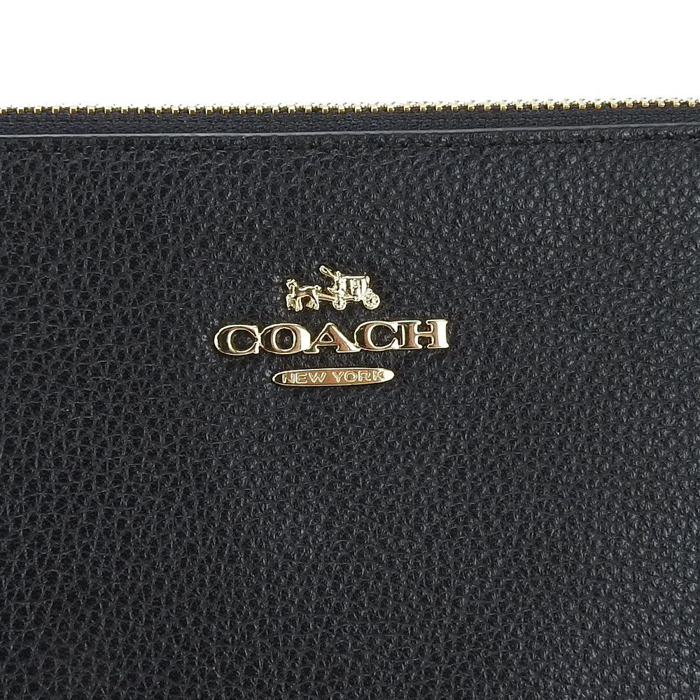 COACH Shoulder Bag 63929 leather black Women Used Authentic