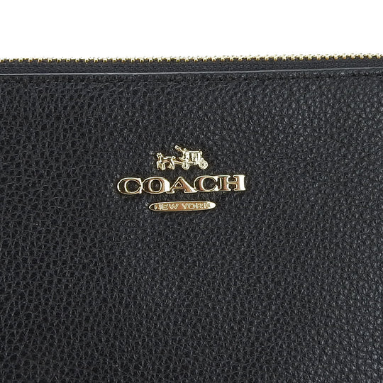 COACH Shoulder Bag 63929 leather black Women Used Authentic