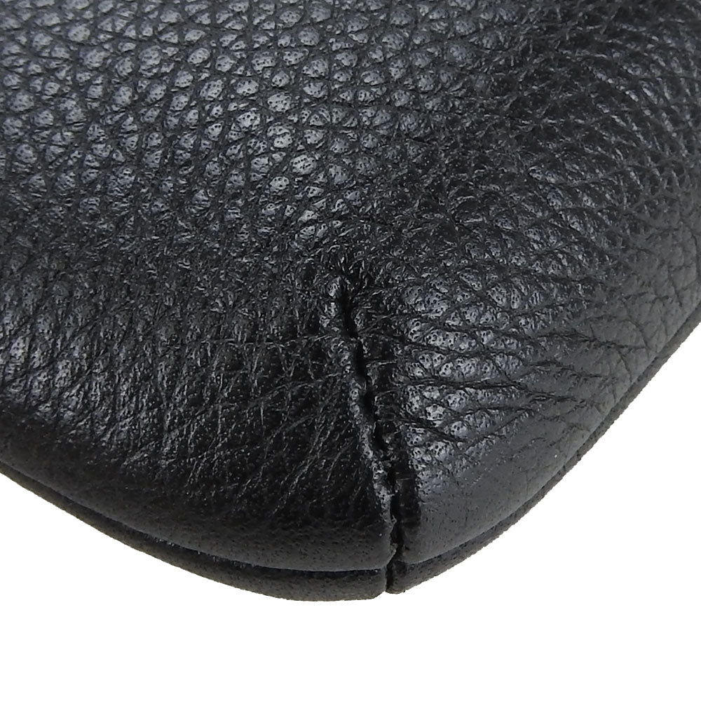 COACH Shoulder Bag 63929 leather black Women Used Authentic